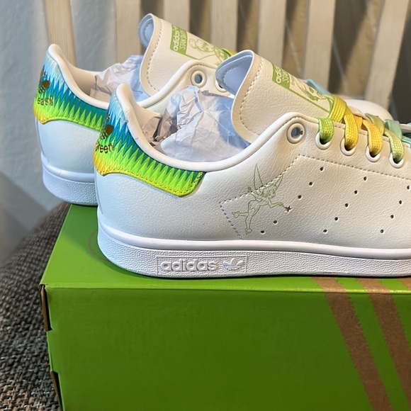 Adidas Disney Stan Smith Tinker Bell Shoes 7.5 - Picture 6 of 9